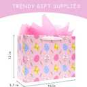 Nihuecne 4 Pack Extra Large Easter Gift Bags with Tissue Paper, 16" Paper Gift Bags with Handles for Easter Gift Wrap,4 Designs