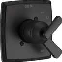Delta Ashlyn 17 Series Dual-Function Valve Trim Kit, Matte Black 2 Handle Set for Shower Faucet System, Matte Black T17064-BL (Valve Not Included) (6 x 4.63 x 6 inches)