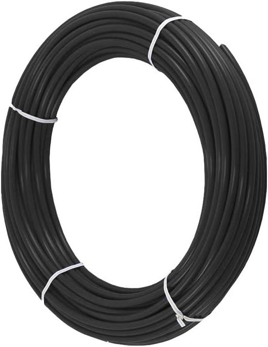 Black 1/4" OD RO Tubing at 70F-120PSI to 150F-60PSI 1/4" Flexible water pipes NSF Certified CCK 1/4-inch Plastic Tubing(30 Feet)