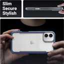 3 x RAPTIC Shield for iPhone 16 Plus, 2024 Capture Button Shockproof Protective Clear Case, Military Grade 13ft Drop Tested, Durable Aluminum Frame, Anti-Yellowing, 6.7 inch, Iridescent