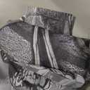 Funrous Halloween Skeleton Party Decorations Scary Tombstones Door Banner Creepy Bats Porch Signs Graveyard Photo Booth Props Backdrops for Halloween Gothic Outdoor Indoor Haunted House Decor Supplies (Black)