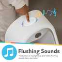 Nuby My Real Training Urinal - Freestanding - With Life-Like Flush Button and Sound - Potty Training for Boys - 18+ Months - White