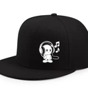 Cartoon Character with X - Eyes Wearing Headphones Hat Baseball Cap for Men Women Adjustable