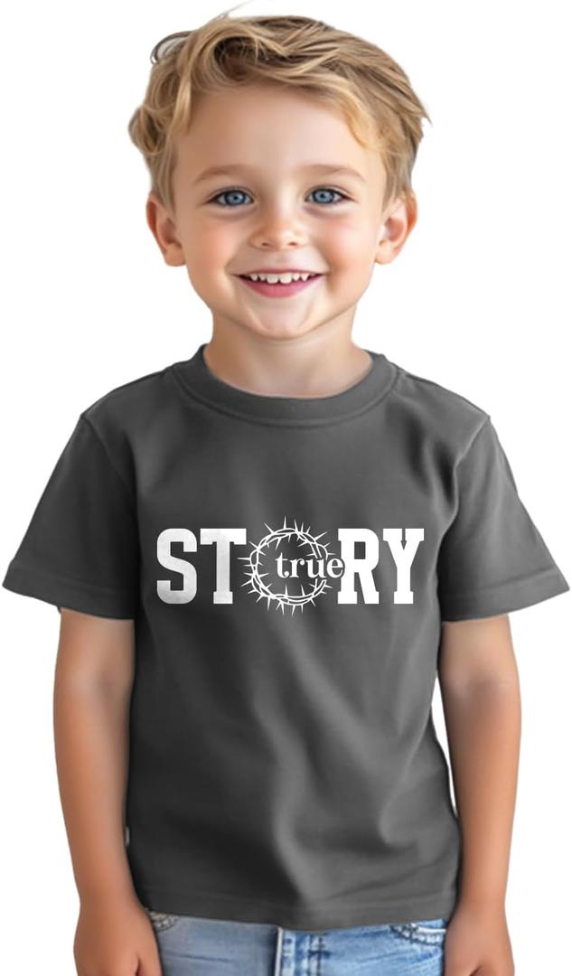 Toddler Easter Boys Shirt for Girls Kids Easter T-Shirts Tops Funny Bunny Graphic Tee Short Sleeve 2-8 Years