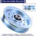 2 Pack 753-08171 756-04129B Idler Pulley for Cub Cadet 50" RZT 50 | Replaces 753-08171 Idler Pulley Kit 756 04129B 753-08068 for Cub Cadet RZT 54 LTX 1040 LT1045 LTX 1050 Troy Bilt 42" Mowers