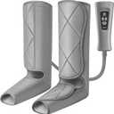 RENPHO Leg Massager for Circulation and Pain Relief, Calf Compression Massager Effective for Fathers Mothers Relaxation Muscles and Reduce Swelling-Grey (Gray)