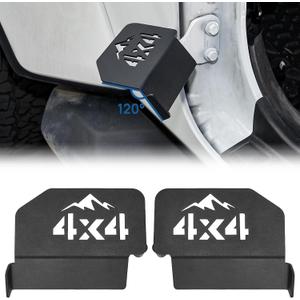 JOYTUTUS Upgraded 120 Wrangler Foot Pegs Compatible with Wrangler JK JL Gladiator JT 2007 to 2026, Exterior Door Hinge Foot Rest Pedals Accessories(4X4 Pattern)