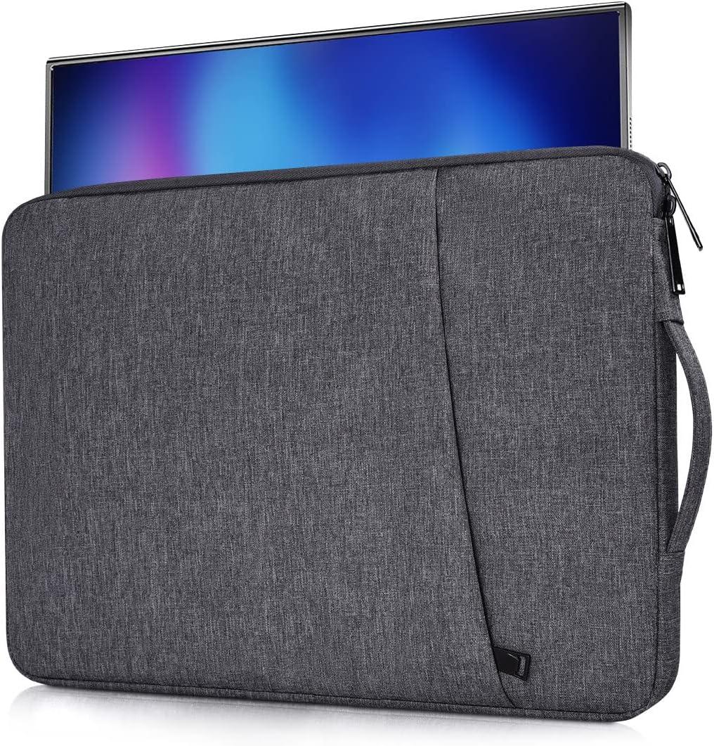 Portable Monitor Case Compatible with 18-18.5 Inch Most Large Portable Monitor Protective Sleeve Storage Bag, Space Grey(17.5x11.8 Inch)