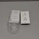 ELECTECK 2 Pack GFCI Outlets 15 Amp, Non-Tamper Resistant, Decor GFI Receptacles with LED Indicator, Ground Fault Circuit Interrupter, Wallplate Included, ETL Listed, White