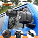Universal Clip on Towing Mirrors Extensions for Towing Side Mirror Extenders for Towing with RainGuard, Adjustable Convex Towing Mirrors Pair for Trailer Truck Car RV