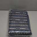 Kitchen Rugs Sets of 2-Non Slip Kitchen Mats for Floor-Thick Stain Resistant Vintage Kitchen Floor Mat Runner Carpet for Hallways Entryway Laundry Room WashableNavy Blue 20"x47"+20"x32"