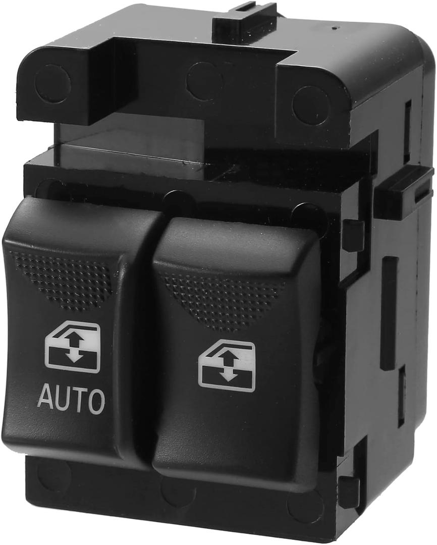 X AUTOHAUX Power Window Switch 10284860 for Chevrolet Monte Carlo 2000-2005 for Chevrolet Express for GMC Savana 2003-2007 Driver Side Door Power Window Control Switch Regulator Button Black