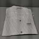 Alex Vando Mens Summer Shirts See Through Sheer Lace Casual Short Sleeve Button Down Beach Shirt (White, S)