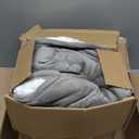 Electric Heated Blanket King Size 90"x100" - Dual-Sided with Microplush & Sherpa Fabric, 4 Heat Settings & 10 Hours Auto Off, Machine Washable - Light Gray