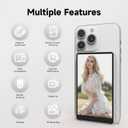 Vamvo Magnetic Selfie Monitor Screen for iPhone & Android, 4K Wireless Vlog Screen with Remote, 180 Rotation & Screen Mirroring Content Creator Essentials for TikTok, YouTube Live Streaming (White)