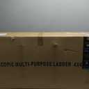 13.5FT Aluminum Foldable Extension Ladder - Heavy-Duty A-Frame Adjustable Design for Home & Work, 330lbs Capacity, Retractable System with Safety Lock