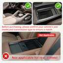HGWEI Center Console Organizer Compatible with 2020-2026 Mercedes Benz GLE 350 450 580 AMG 53 63S Accessories, GLS 450 580 AMG 63 Armrest Storage Box Insert Tray (Not Fit with Cool Box)