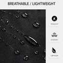 KINGOD 2-Piece Black Kitchen Apron Set  Full Bib Apron & Half Waist Apron, Adjustable Chef Aprons with Pockets for Cooking, BBQ, Restaurant & Serving