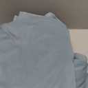 PONY DANCE Light/Stone Blue 100% Blackout Velvet Curtains 96 inches Long for Bedroom, Thermal Insulated Room Darkening Window Drapes for Living Room, Luxury Back Tab Curtains(2 Panels, W52 x L96)