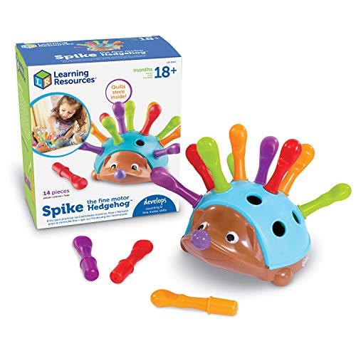 Learning Resources Spike The Fine Motor Hedgehog - Toddler Montessori Toys, Stacking Shape, Gifts For Boys And Girls, Sorting And Matching Skill Activities, Educational Games, Kindergarten