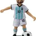Maccabi Official Lionel Messi Argentina National Team Soccer Action Figure, 4.5 H x 3.5 W x 1.5 D