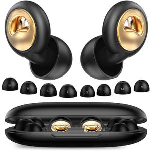 Ear Plugs for Sleeping, 45dB Ultra Soft Silicone Ear Plugs for Noise Reduction, Reusable Noise Cancelling Earplugs, 8-Pairs with Carrying Case for Side Sleep, Concert earplugs, Travel & Swimming