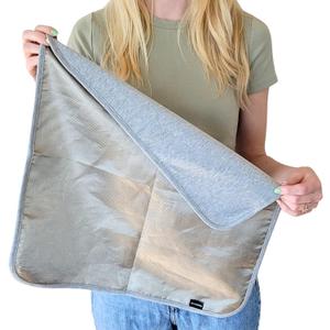 EMF Protection for Cell Phone - EMF Blanket Blocker with Faraday Fabric for Radiation Protection While Using Your Laptop and Phone (18x18)