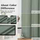 Gwine Sage Green Extra Long Curtains 120 Inch Length 2 Panels Set, Light Filtering Soft Faux Linen Textured Drapes for Living Room Bedroom, Solid Rod Pocket Window Curtains, Each 50Wx120L, 2PCS, 10ft