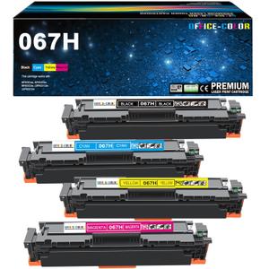 067H High-Capacity Toner Cartridge 4 Pack Works with Canon Color imageCLASS MF656Cdw,MF652Cw,MF650C MF654Cdw,LBP632Cdw,MF653Cdw,LBP633Cdw Printers Ink (Black,Cyan,Magenta,Yellow)