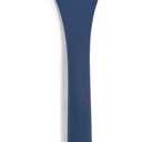 GreenPan Silicone Solid Turner Spatula, Flipping Cooking Kitchen Utensil, Flexible Rubber Nonstick Cookware, Rigid Steel Core, Heat-Resistant, Anti-Slip Handle, BPA-Free, Dishwasher Safe, Blue