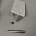 Brushed Nickel Toilet Paper Holder with Natural Marble Shelf, Screw Wall Mounted, Tissue Roll Holder for Bathroom Washroom