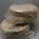 idee-home Outdoor Bistro Chair Cushions, 15”x15”x 3” Thick Outdoor Round Seat Cushions Set of 4 with Ties, Waterproof Round Patio Furniture for Garden