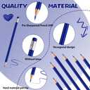 120 PCS Dark Blue Pencils Bulk with Eraser, Pre-Sharpened HB Pencils for Writing & Drawing, School Supplies for Kids Homework, Tests, Art Crafts & Teacher Grading(Dark Blue)