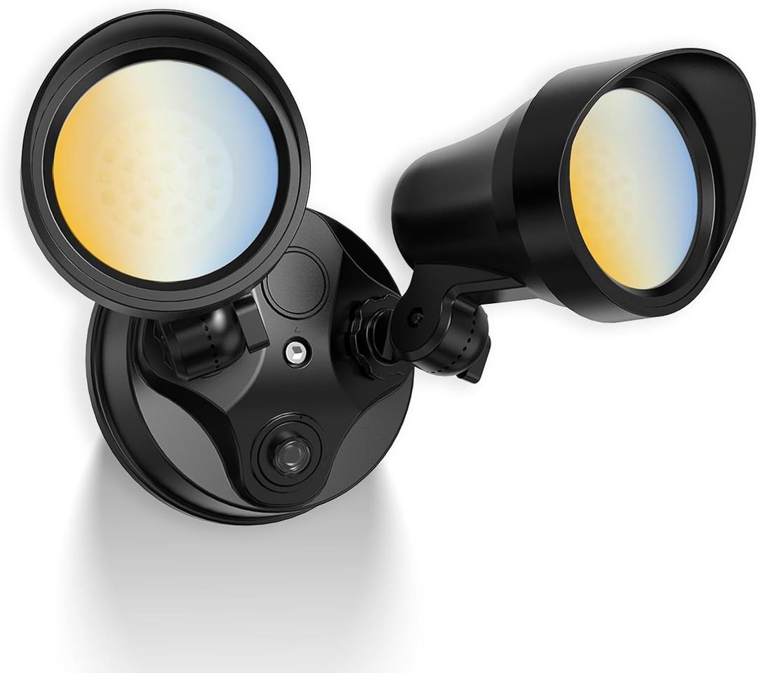 ALUSSO Dusk to Dawn Outdoor Lighting, 25W 2000LM Dusk Till Dawn Outdoor Light 120V, 3000K/4000K/6000K 3CCT IP65 Security Lights ETL Listed Dusk to Dawn Hardwired for House Yard Walkway Black 1 Pack