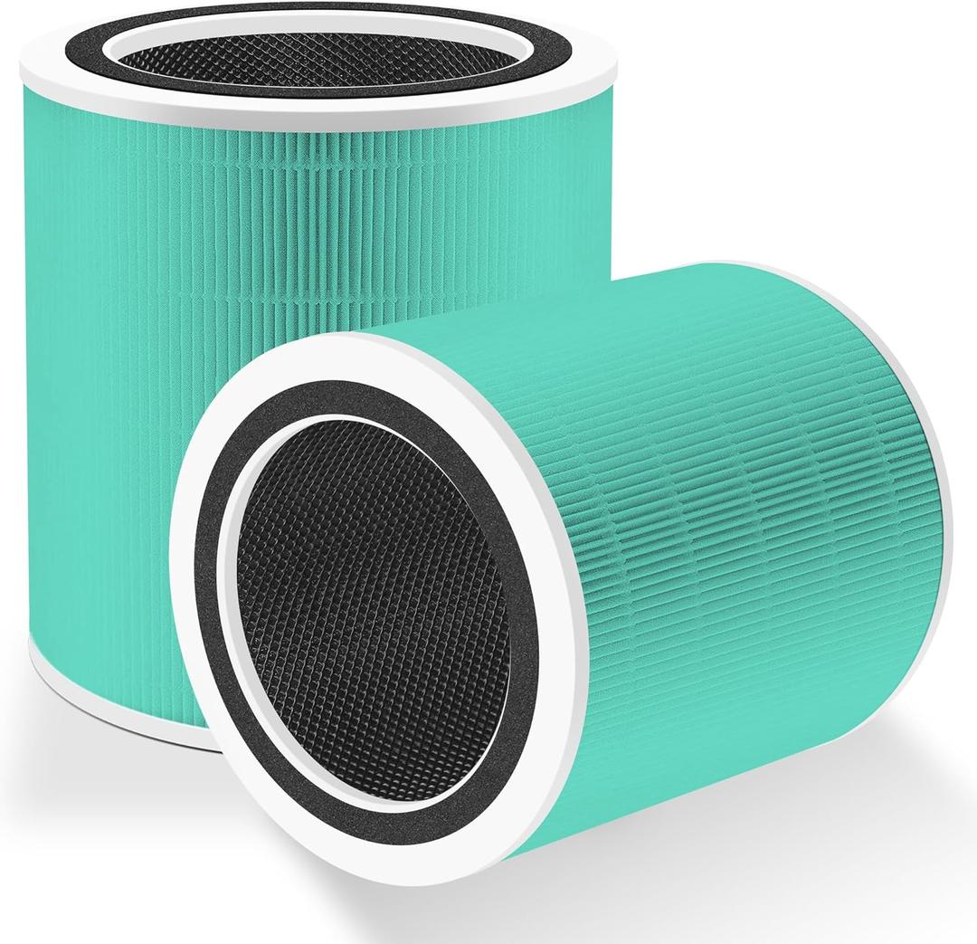 Core 400S Toxin Absorber Replacement Filter for LEVOIT Core 400S Smart WiFi Air Purifier, Funmit 3-in-1 H13 True HEPA Replacement Filter, Part # Core 400S-RF-TX (LRF-C401-GUS), Green, 2 Pack