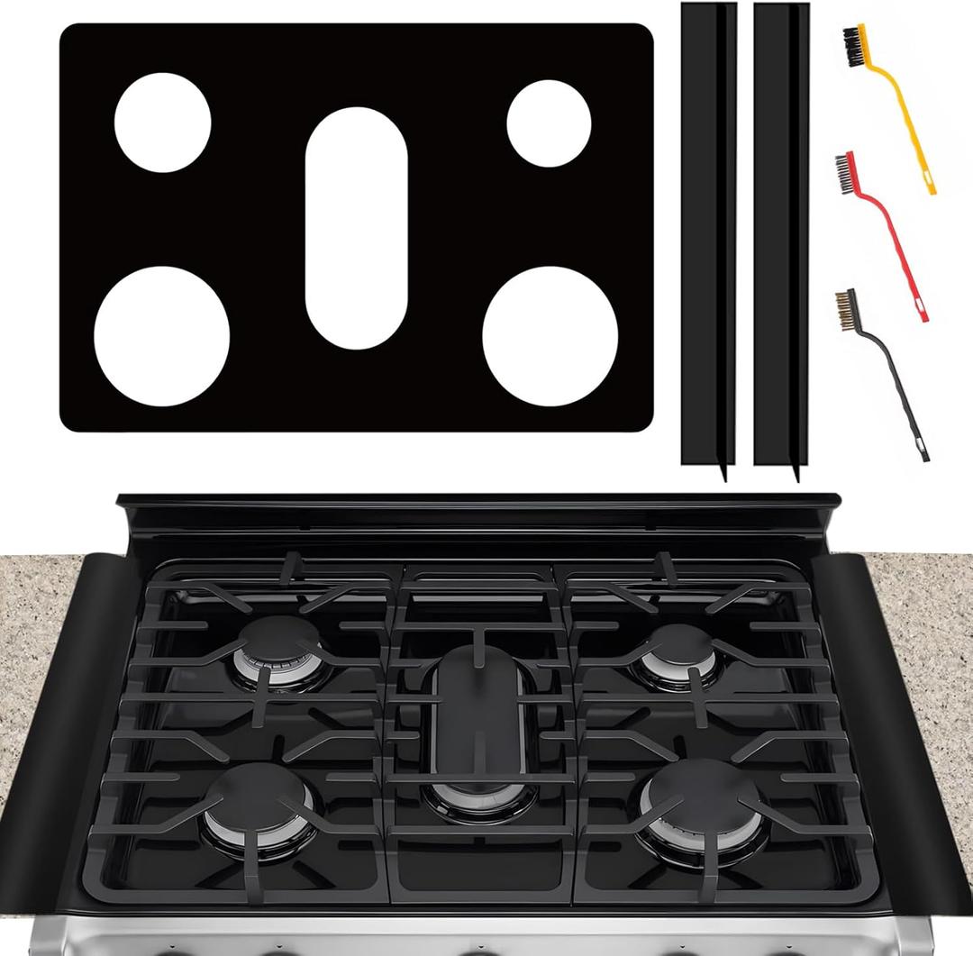 vaxusrtaet Stove Cover For LG Gas Stove Top Protector For Model LGLDG4315 LRG4115 LRG4113 LDG4313 LRGL5825, LSGL6335DF  Upgraded 0.4MM Thickness Stove Top Cover Guard With 2PCS Stove Gap Covers