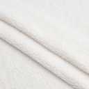 FINGERINSPIRE 1 Yards Teddy Bears Fabric for Stuffed Animals 63inches Wide White Knitted Teddy Plush Fabric Polyester Plush Fabric with Little Curls by The Yard for Adults Sewing Project Coat Blankets