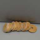 Bamboo Lids for Beer Can Glass, Natural Wood Lids 70mm with Straw Hole, for 16 20oz Glass Cup, Fit for Regular Mouth Mason Jars