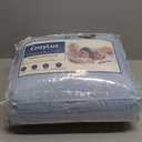 CozyLux King Size Comforter Set Light Blue, 7 Pieces Bed in a Bag, Blue Comforter King Size, All Season Bedding Sets with Stitch Quilted Comforter, Flat Sheet, Fitted Sheet, Pillowcases