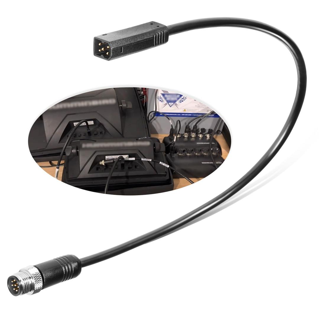 720074-12 AS EC QDE 12 Ethernet Adapter Cable Fits for Helix 7, Helix 8, Helix 9, Helix 10, Helix 12 and Helix 15 Fish Finders