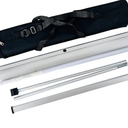 Custom Retractable Banner Stand 33x81inch, Premium Aluminum Frame and Portable Packaging, Easy to Assemble for Business Events, Presentation, and Wedding - Durable Stand Frame Only