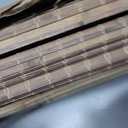 UNISHADES Bamboo Roman Shades w/Valance, 46.5" W × 48" H, BDP-Driftwood