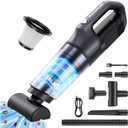 Handheld Vacuum Cordless 1.1 Pounds Car Vac 10000PA Hand Held Vacuums 4-in-1 Hand Vac Cordless Rechargeable HEPA Filter Large Capacity Dust Cup for Car Office Home Pets Hair (Gray)