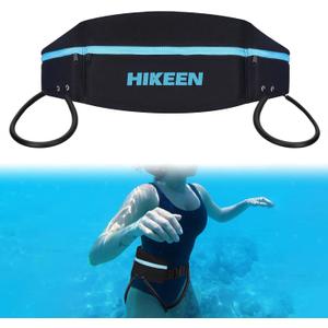 Hikeen Swim Belt for Adults/Kids,Water Aerobics Equipment with Fixing Straps and Zipped Pocket,Adults Pool Exercise Equipment for Pool Exercises and Workouts