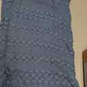 PHF 100% Cotton Waffle Weave Throw Blanket, Soft Lightweight Breathable Cozy Throws for Couch Bed Sofa, Luxury Aesthetic Blanket Gift for Home Decor & Office, 50"x60", Denim Blue