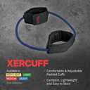 SPRI Xercuff Leg Resistance Band Exercise Cord with Non-Slip Padded Ankle Cuffs (All Bands Sold Separately) Portable for the Gym or At Home Workout Equipment