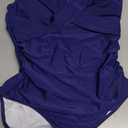 B2prity Women's One Piece Swimsuits Tummy Control Front Cross Bathing Suits Tie Back Slimming V Neck Swimwear (Large)