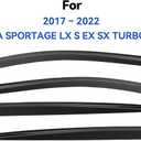 Window Visors Rain Guards for 2017 2018 2019 2020 2021 2022 Kia Sportage, Out-Channel Window Vent Wind Deflectors Visors Shades for 17-22 Sportage