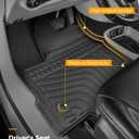 for Chrysler Pacifica 2017-2025 2026 7/8 Passenger (No Hybrid) Floor Mats Cargo Liner Carpet All Weather TPE Mat for Voyager 2020-2026, for Pacifica/Voyager 2018 2019 2021 2022 2023 2024 Accessories