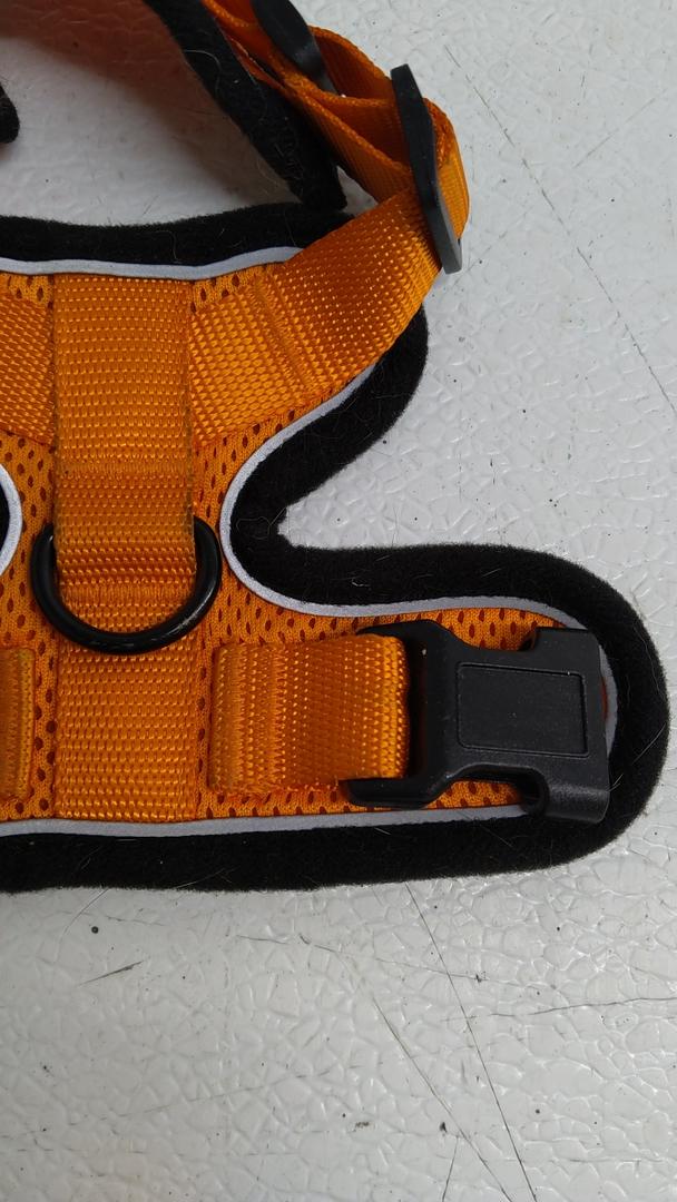 Cat Harness and Leash Set - Escape Proof Adjustable Cat Harness, Comfortable Soft Lightweight, Use Safe & Easy, Walking Travel Kitten Harness for Small Medium Large Cats (Orange) 